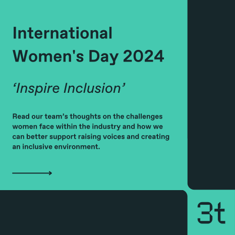 Flyer for International Women's Day 2024 with the theme 
